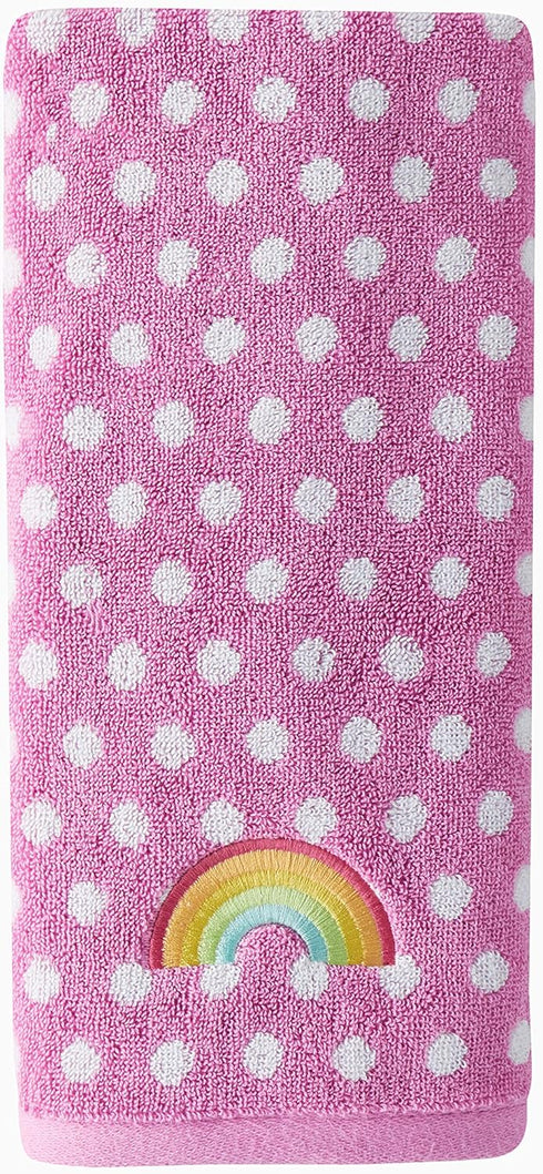 SKL Home Rainbow Cloud 2 Pc Hand Towel, Pink...