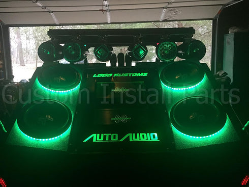 LED Speaker Ring - Color Changing - Marine Grade - Compatible with 7.7" JL Audio Marine Speakers - M770 MX770 - Pre-Drilled Holes...