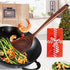 FJNATINH Wooden Wok Spatula Ladle Tool Set, 14-inch Long Handle Teak Wok Spatula...