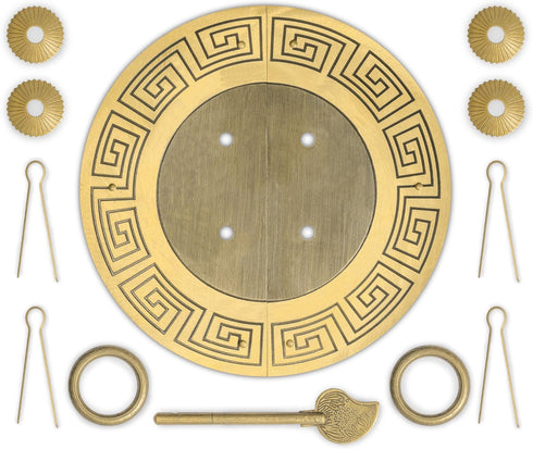Hardware Philosophy Tibetan Brass Cabinet Face Plate Set 5.5 Inches - Architectural, Interior Design, Furniture Cabinet Customization Hardware...