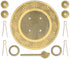 Hardware Philosophy Tibetan Brass Cabinet Face Plate Set 5.5 Inches - Architectural, Interior Design, Furniture Cabinet Customization Hardware...
