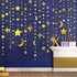 Gold Star Moon Circle Dot Garland Party Decorations Kit Hanging Crescent and Twinkle Little Star Streamer Bunting Banner for Kids Room First Birth...