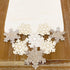 Elrene Home Fashions Ornate Snowflake Elegant Cutwork Winter Holiday Christmas Fabric Woven Metallic Lurex, 13"x70" (Table Runner), Multi...