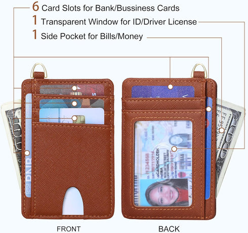 FEITH&FELLY Slim Minimalist Front Pocket Wallet RFID Blocking Credit Card Holder for Men & Women...