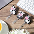 3 Pieces Cow Badge Reel Retractable Badge Reels Cute Name Badge Holder with Swivel Clip Funny Nurse Badge Reel for Office School Worker Doctor Nur...