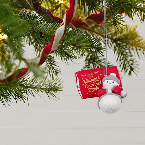 Hallmark Keepsake Ornament 2020, Hallmark Channel Warm & Cozy Christmas Snowman (1599QGO6171)...