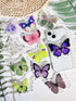 Green Nature Butterfly Phone Grip Stand, Cute Butterfly Cell Phone Holder,Collapsible Phone Charms Accessory,Expanding Kickstand Phone Grip with I...
