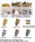 AD BEADS 75 Pieces in 5 Colors 25 Pieces Dragon1 Heads Beads Plus Matching 50 Pieces Double Heishi Spacers Connector Charm Beads Jewelry Making Cr...