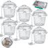 6 Pcs Ultrasonic Watch Parts Cleaner Baskets Stainless Steel Jewelry Steam Cleaner Ultrasonic Parts Cleaner Basket Mesh Ball Cleaning Small Holder...