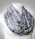 Book infinity scarf Library Bookshelves womens literary gifts nerdy bookworm book lover...