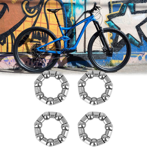 X AUTOHAUX 4pcs 25mm x 7 Ball Bearing Cages Crank Bearings Rear Wheel Bearing Retainer for Bicycle...