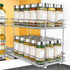 LYNK PROFESSIONAL® Pull Out Spice Rack Organizer for Inside Kitchen Cabinets - 6-1/4 inch Wide - Slide Out Drawer – Chrome Sliding Spice Cabinet O...