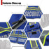 Retro-Reflection Security Safety Vests Heavy Duty Blue Mesh with 5 Pockets and Front Zipper Meet ANSI/ISEA 107-2015 (Blue-22, Large)...
