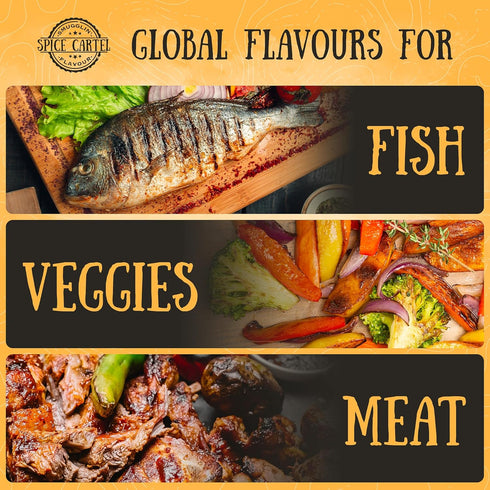 Spice Cartel's Asian Street Food Collection of Artisanal Herb & Spice Blends from Across Asia. Hand Made Grilling Gifts For Dad From The UK. 4 * 3...