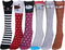 Girls Cotton Knee High Socks Cartoon Animal Cat Bear Fox Over Knee Socks for Kids 3-12 years, 6 Pairs-6 Color...