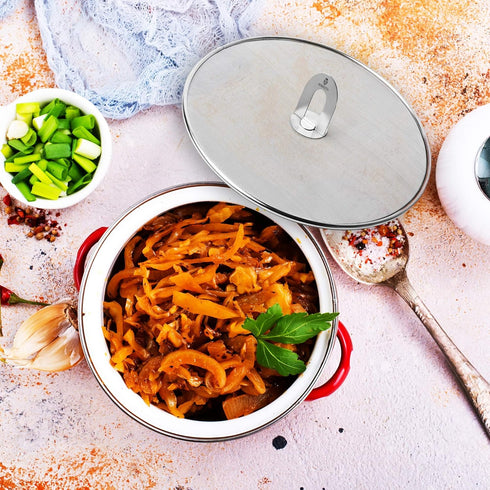 Homestia Grease Splatter Screen for Frying Pan Available in 10"/11.5"/13" with Fold Flat Knob Fine Mesh Cooking Splash Guard Skillet Splatter Shie...