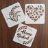 9 Pieces Bread Stencils Baking Stencil Set Cook Stencil Baking Template Bread, Cake, Coffee,Pie, or Cookie Stencils Template Mold for Decorating...