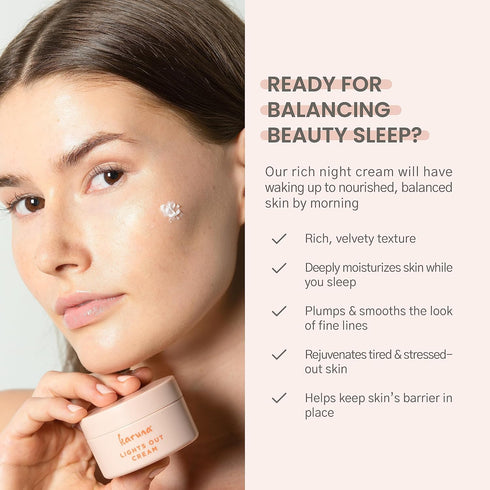 Karuna - Lights Out Cream Nighttime Moisturizer, Anti-Wrinkle Night Cream with Magnolia Fruit, Peptides and Hyaluronic Acid for Balance, Spot Remo...