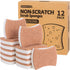 Natural Dish Sponge 12 Pack, Non-Scratch Scrub Sponge, Eco-Friendly Multipurpose Kitchen Cellulose Sponge, Biodegradable Odor-less Dual-Sided Spon...