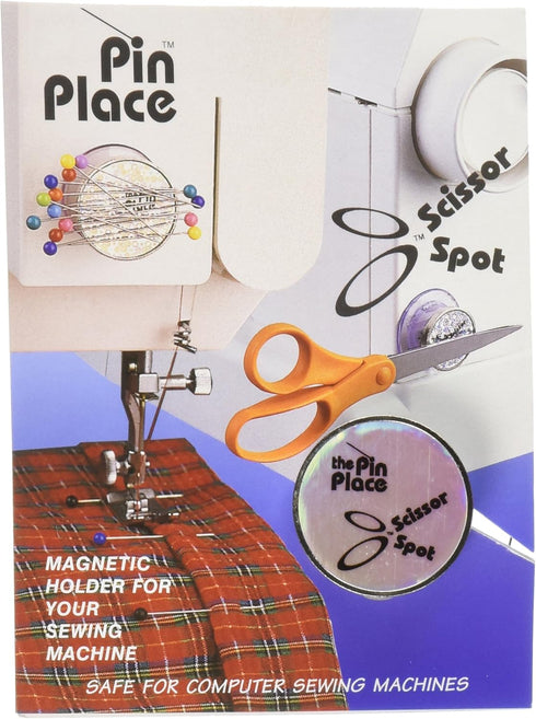 Blue Feather Scissor Spot/Pin Place Magnetic Holder-...