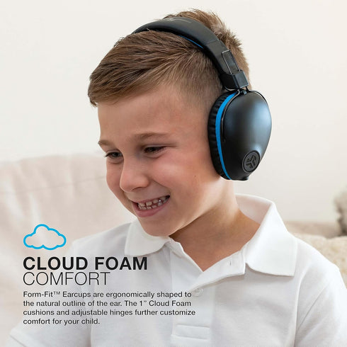 JLab JBuddies Pro Wireless Over-Ear Kids Headphones, 35+ Hour Battery Life, Built-in Volume Regulators for Safety, Share Mode, Folding, Adjustable...