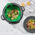 Cuisipro Silicone Vegetable Steamer, 16 x 9 x 3in, Green...