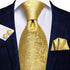 Hi-Tie Father And Son Tie Set Jacquard Woven Silk Necktie Pocket Square Set For Wedding Party Formal Dress Gifts...