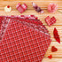 Whaline 24 Sheets Valentine Pattern Paper Red Buffalo Plaid Scrapbook Specialty Paper Double Sided Decorative Craft Paper For DIY Card Making Phot...