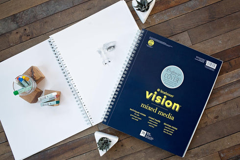 Strathmore Vision Vellum Mixed Media Pad 5.5"X8.5"-98lb, 70 Sheets -62662550...
