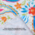 Newbridge Boho Chic Paisley Vinyl Tablecloth with Flannel Backing, 70 Inch Round, Blue Red and Pink Floral Print, Wipe Clean Table Cover for Dinin...