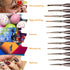 VUDECO 12pcs Brown Miniature Paint Brushes Oil Detail Paint Brushes Painting Miniature kit Small Paint Brushes Acrylic Paint Brushes Plastic Model...