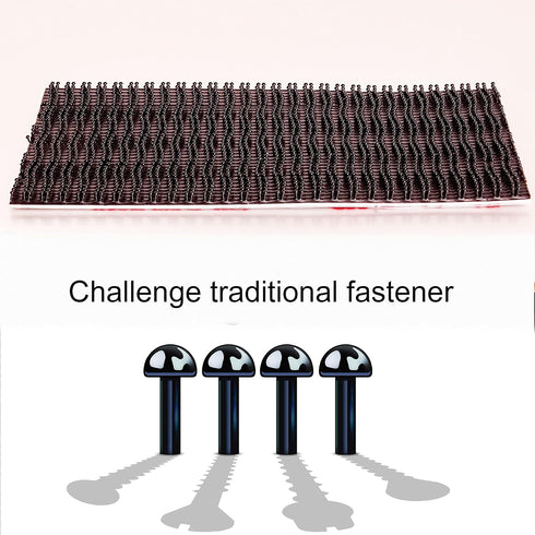 Dual Lock Fastener 2in x 4in 4pcs,Reclosable Interlocking Tape Heavy Duty EZ Pass Holder, Adhesive Hook Lock Sticky Back Mushroom Mounting Tape Bl...