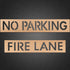 4" Fire Lane No Parking Pavement Word Letter Stencil Template No Parking Fire Lane Stencil Cardboard Parking Lot Stencils Reusable No Parking Sign...