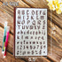 Letter Stencils, 14PCS 8.2x5.5” Plastic Reusable Alphabet Stencils in Different Fonts, Lettering Stencils for A5 Bullet Journals, Stencils for Pai...