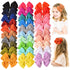 Prohouse 30 PCS Baby Girls Hair Bows Clips Barrettes Waffle Hair Accessories with Alligator Clip for Babies Girl Infant Toddlers Kids Teens...