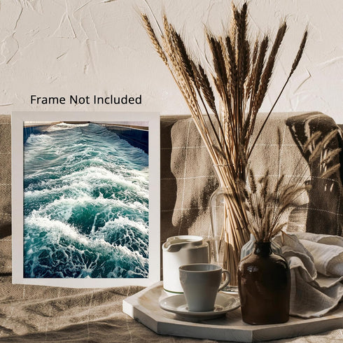 Posterizer 1 pcs-ocean waves-beautiful nature art work 2-Landscape & Nature Art-Coastal & Nautical Art-Decor for Home & Office- unframed wall art...