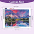 Lxmsja 5D Mountain Lake Scenery Diamond Art Painting Kits for Adults, Landscape Diamond Art, Full Round Drill Crystal Rhinestone Embroidery Craft ...