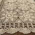 Hsvanyr 39inches Beige Tablecloth Handmade Crochet Cotton Square Coffee Table Cover Doilies Couch Back Covers Kitchen Dining Room Restaurant Party...