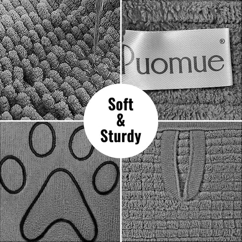 Microfiber Dog Towels for Drying Dogs, Super Absorbent, Soft and Quick Drying Pet Grooming Towel, 31Inch X 13Inch, Perfect Pets' Shower & Bath Sup...