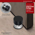 Door Stopper with Extra Sticker, Self-Adhesive Door Stop with Black Rubber Bumper & Stainless Steel Body - Heavy Duty Door Knob Wall Protector Sou...
