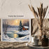 Posterizer 1 pcs-old farm house in snowy winter nature-in oil painting style-11-Landscape & Nature Art-Living Room Bedroom Decor- unframed wall ar...