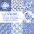 28 Sheets Scrapbook Paper, 6"X6" Inch Floral Scrapbook Paper 160gsm Cardmaking Craft Paper Pack Decorative Paper for Card Making (Blue Flowers)...