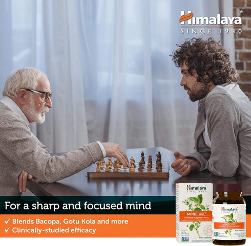 Himalaya MindCare, Nootropic Brain Supplement Booster for Mental Sharpness, Focus, Memory & Cognitive Wellness, 1170 mg, 60 Capsules...
