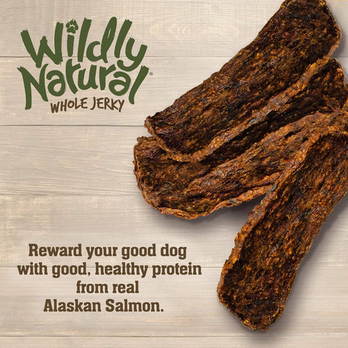 Whole Jerky Dog Treats | Limited Ingredient, Made in USA Jerky | Grain Free & Nothing Artificial | Alaskan Salmon, 5 oz...