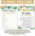 Hadley Designs Hilarious Baby Shower Games Set – 25 Double-Sided Cards for 25 Guests, 2 Games, Word Scramble Baby Shower Game, True or False, Gend...
