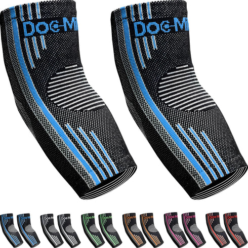 Doc Miller - Compression Elbow Brace: Support for Tendonitis, Bursitis, Tennis, Arthritis, Workouts - Elbow Sleeves for Men & Women, Joint Pain, E...