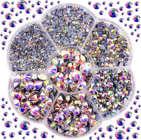 BLINGINBOX 3000pcs Hotfix Rhinestones, Crystal Hotfix Rhinestones Mixed Sizes SS6-SS30 Gems for Clothes and Craft DIY Decorations (Crystal AB)…...
