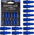 Master Elite Series 12 Piece Industrial I/M Type Plug Air Fittings Set with 1/4" NPT Male Threads - Attach to Quick-Connect Couplers, Hoses, Compr...