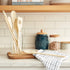 7 Piece Organic Wood Utensil Set, Spatula and Spoons | Eco-friendly Safe Kitchen Cooking Tools...