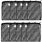 AQUANEAT 10pcs Aquarium Filter Media Bags, Fish Tank Fine Mesh Bags, 3”x4”/3”x8”/5.5”x8” with Plastic Zipper for Activated Carbon (5.5" x 8")...
